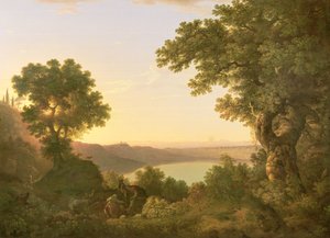 イタリア、アルバノ湖、1777